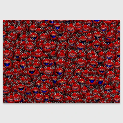 Поздравительная открытка Какодемоны pixel-art