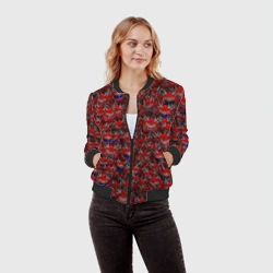 Женский бомбер 3D Какодемоны pixel-art - фото 2