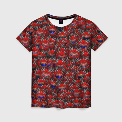 Женская футболка 3D Какодемоны pixel-art