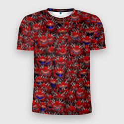 Мужская футболка 3D Slim Какодемоны pixel-art