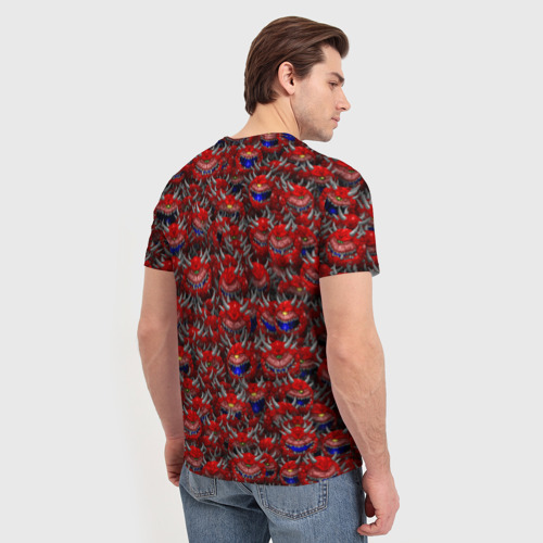 Мужская футболка 3D Какодемоны (pixel-art), цвет 3D печать - фото 4