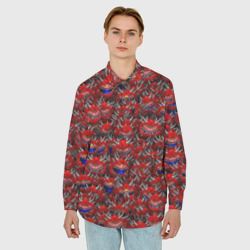 Мужская рубашка oversize 3D Какодемоны pixel-art - фото 2