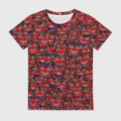 Женская футболка 3D Какодемоны pixel-art