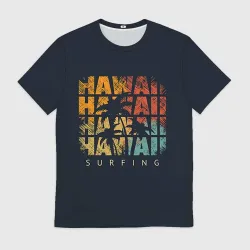 Мужская футболка 3D Hawaii