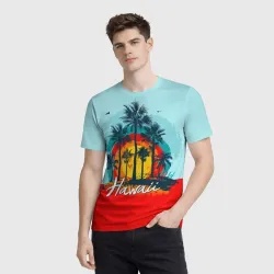 Мужская футболка 3D Hawaii 6 - фото 2