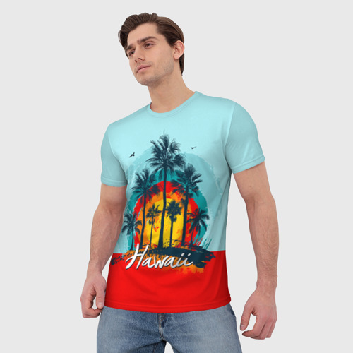 Мужская футболка 3D Hawaii 6, цвет 3D печать - фото 3