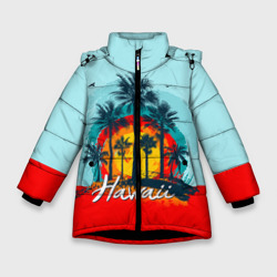 Зимняя куртка для девочек 3D Hawaii 6
