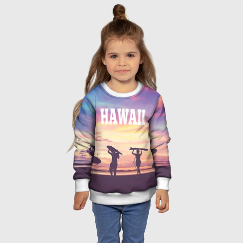 Детский свитшот 3D Hawaii 3, цвет 3D печать - фото 7