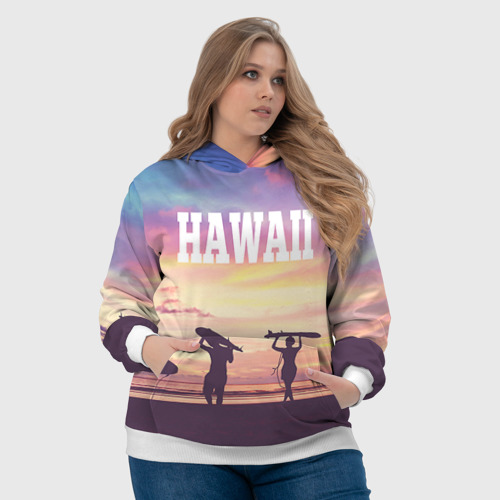 Женская толстовка 3D Hawaii 3, цвет 3D печать - фото 6