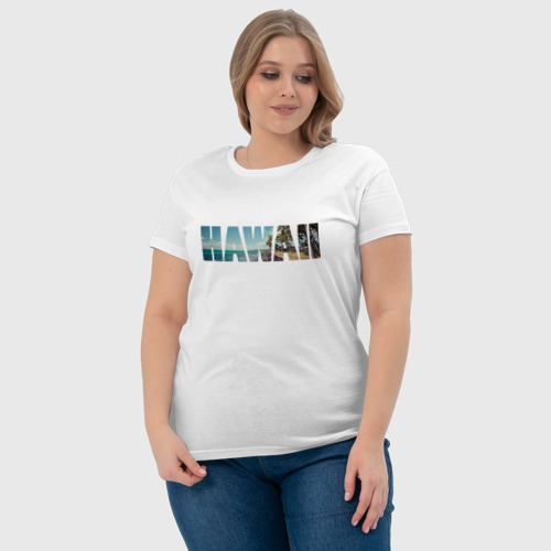 Женская футболка хлопок HAWAII 8 - фото 6