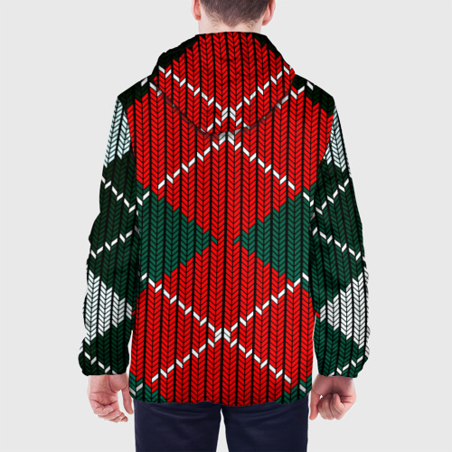 Мужская куртка 3D Узорное плетение, цвет 3D печать - фото 5