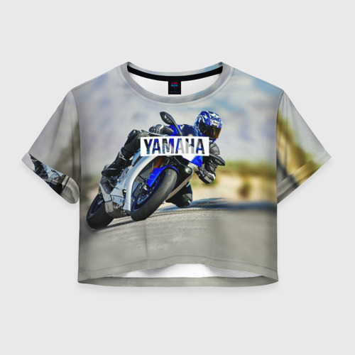 Женская футболка Crop-top 3D Yamaha 5, цвет 3D печать