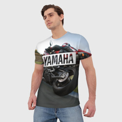 Мужская футболка 3D Yamaha 4 - фото 2