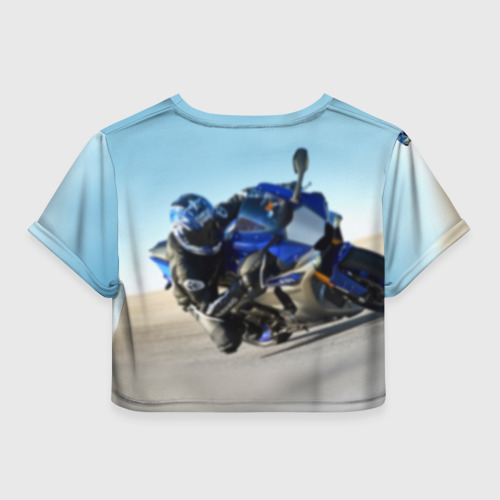 Женская футболка Crop-top 3D Yamaha, цвет 3D печать - фото 2