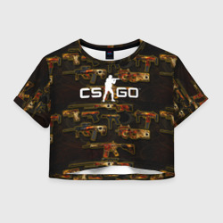 Женская футболка Crop-top 3D Counter-Strike Global Offensive