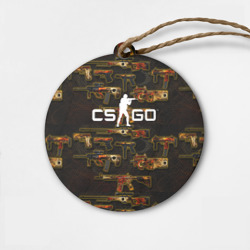Деревянная игрушка круг Counter-Strike Global Offensive