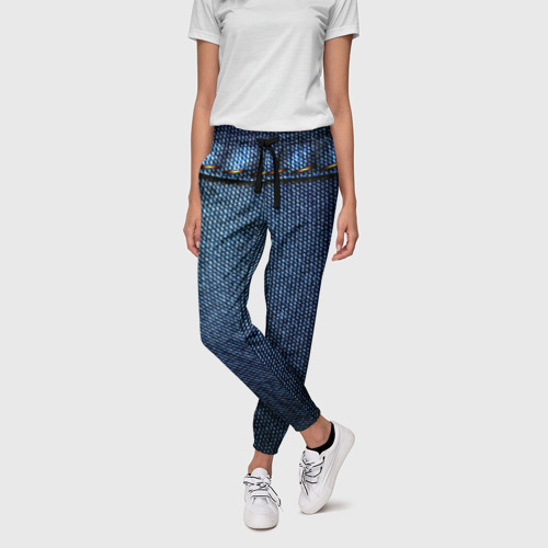 Женские брюки 3D Джинс, цвет 3D печать - фото 3
