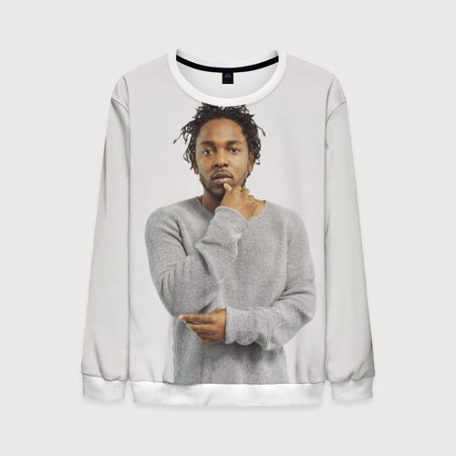 Мужской свитшот 3D Kendrick Lamar, цвет белый