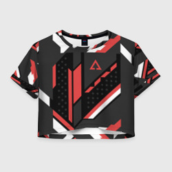 Женская футболка Crop-top 3D CSGO Cyrex Pattern