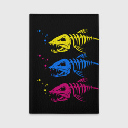 Обложка для автодокументов Рыбы скелеты