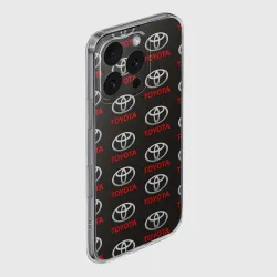 Чехол для iPhone 16 Pro Max силиконовый с защитой камеры Toyota - фото 2