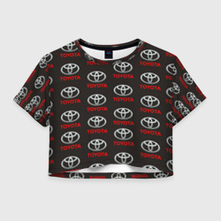 Женская футболка Crop-top 3D Toyota