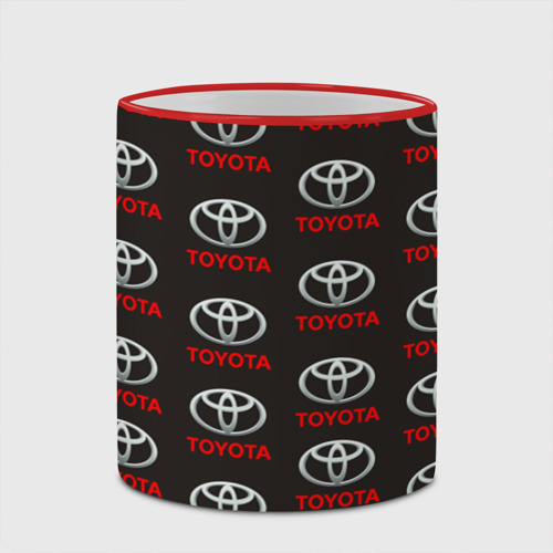 Кружка с полной запечаткой Toyota, цвет Кант красный - фото 4