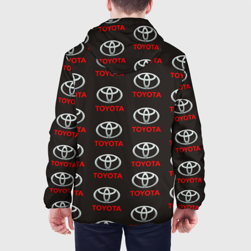 Мужская куртка 3D с принтом Toyota, вид сзади #2
