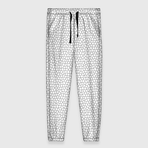Женские брюки 3D с принтом Витраж Белый, вид спереди #2