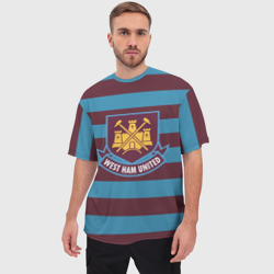 Мужская футболка oversize 3D West Ham United - фото 2