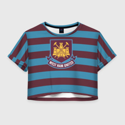 Женская футболка Crop-top 3D West Ham United