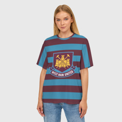 Женская футболка oversize 3D West Ham United - фото 2