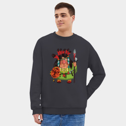 Мужской свитшот oversize без начеса хлопок Забавные Индейцы 8 - фото 2