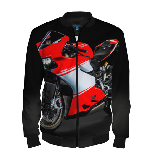 Мужской бомбер 3D Ducati, цвет черный