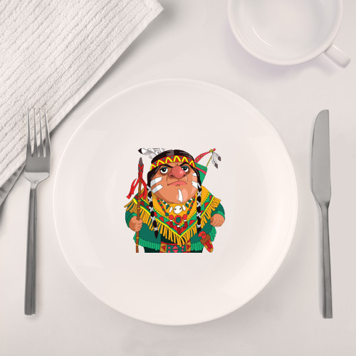 Набор: тарелка + кружка Забавные Индейцы 10 - фото 4
