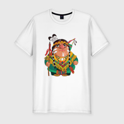 Забавные Индейцы 10 – Мужская футболка хлопок Slim с принтом купить