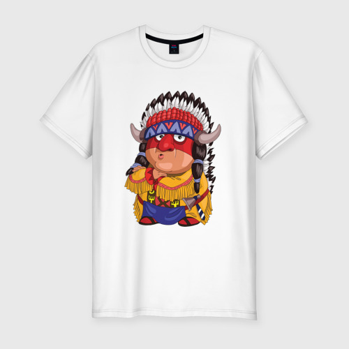 Мужская футболка хлопок Slim Забавные Индейцы 11