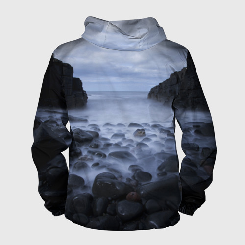 Мужская ветровка 3D Туманный берег, цвет черный - фото 2