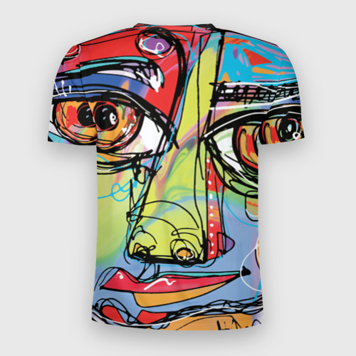 Мужская футболка 3D Slim Abstract girl graffiti - фото 2
