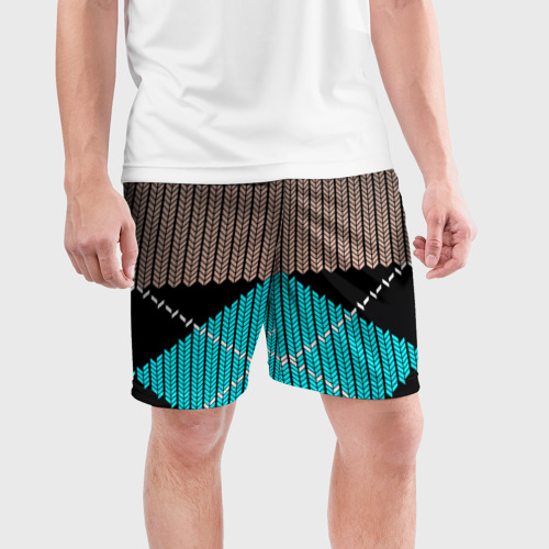 Мужские шорты спортивные Узор, цвет 3D печать - фото 3