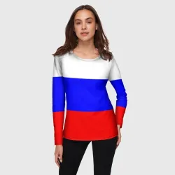 Женский лонгслив 3D Россия - фото 2