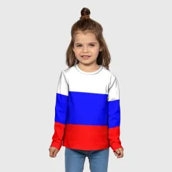 Детский лонгслив 3D Россия - фото 5