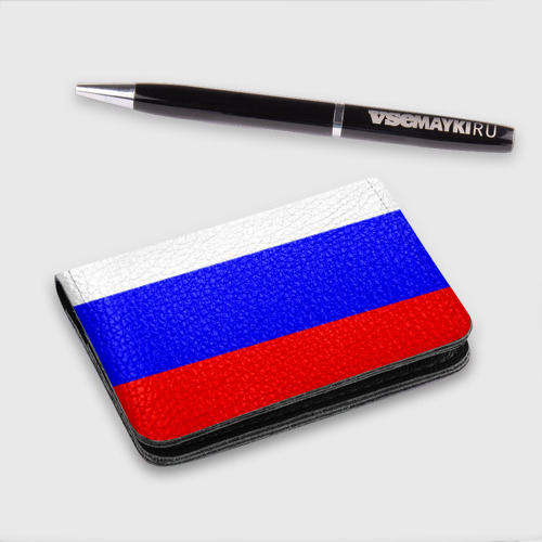 Картхолдер с принтом Россия, цвет черный - фото 2
