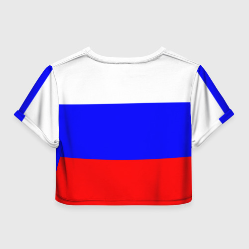 Женская футболка Crop-top 3D Россия - фото 2