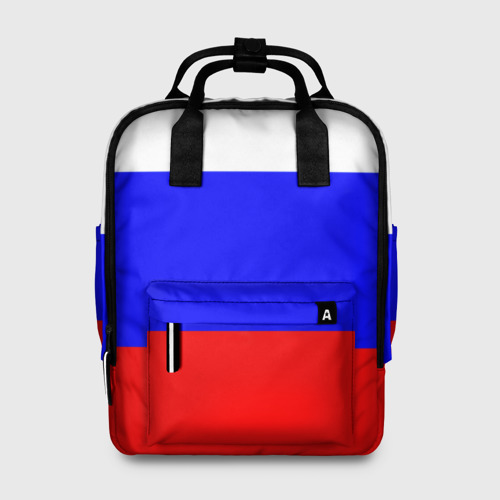 Женский рюкзак 3D с принтом Россия, вид спереди #2