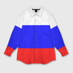 Женская рубашка oversize 3D Россия