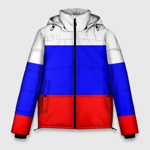 Мужская зимняя куртка 3D Россия