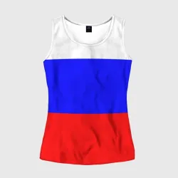 Женская майка 3D Россия