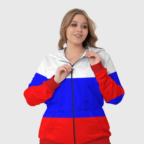 Женский костюм 3D Россия, цвет красный - фото 7