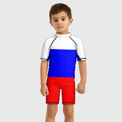 Детский купальный костюм 3D Россия, цвет 3D печать